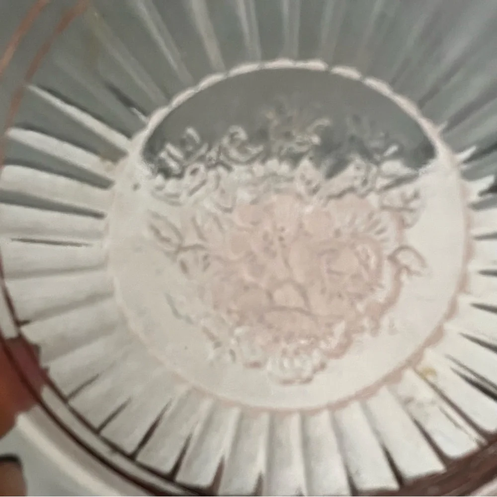Vintage Pink Depression Glass Small Salad Plates/Dishes Mayfair and Princess - Picture 14 of 16